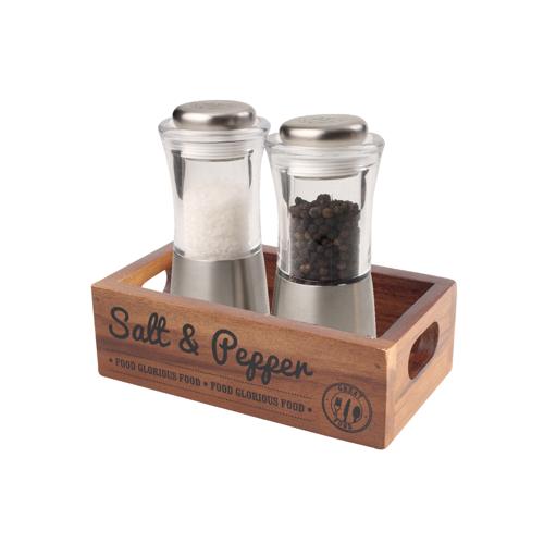 Food Glorious Food Acacia Salt & Pepper Crate - T&G