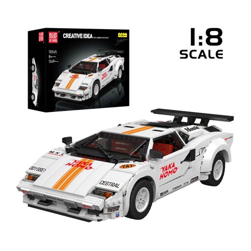 80s Italian Bull Countach Car Building Set 1:8 1,495 Pieces - Mould King