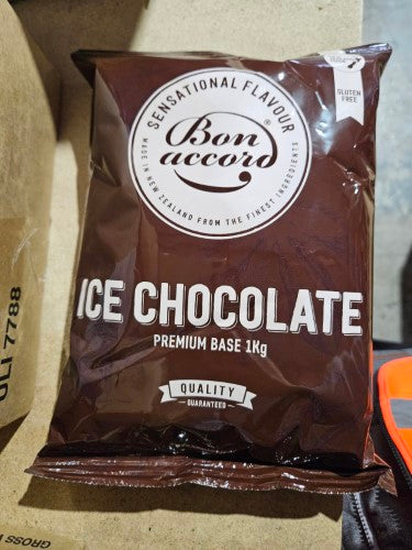 Chocolate Ice Frappe Powder Gf 1kg Bon Accord  - Packet