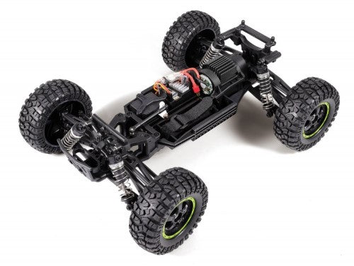 Radio Control 1/12 RTR EP Smyter 4WD DB Green, a high-performance remote control buggy with 4WD, LED lights, and splashproof design.