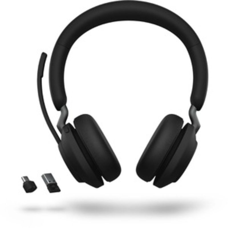 Jabra Evolve2 65 Headset - Stereo - USB Type C - Wireless - Bluetooth - Over-th