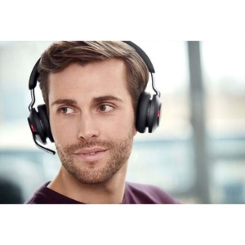 Jabra Evolve2 65 Headset - Stereo - USB Type C - Wireless - Bluetooth - Over-the