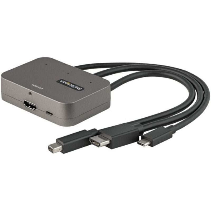 StarTech.com Mini DisplayPort/HDMI/USB-C Audio/Video Adapter - 1 x Type C Male