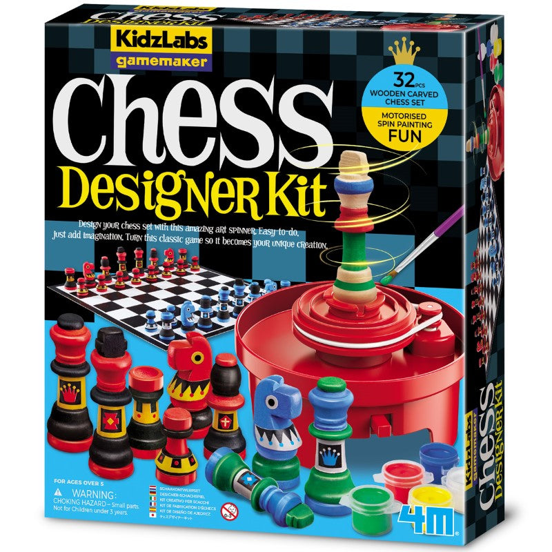 KidzLabs / Gamemaker / Motorised Spin Art / Chess Designer Kit