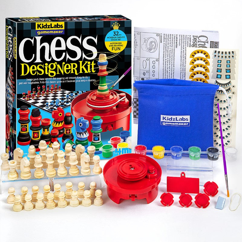 KidzLabs / Gamemaker / Motorised Spin Art / Chess Designer Kit