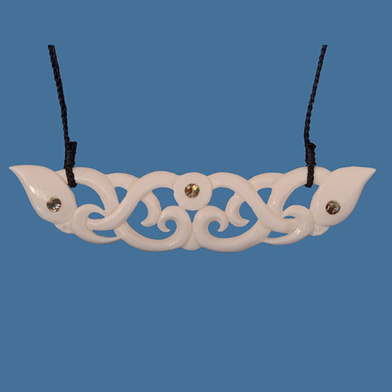 Necklace - Bone Double Manaia