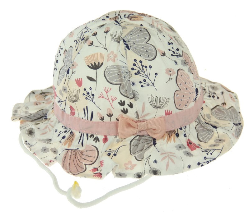 Hat - Pink Butterfly Kid Bucket 50cm - 50cm - Set of 2