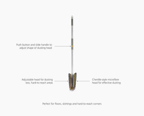 CleanTech Adjustable Floor Duster - Joseph Joseph