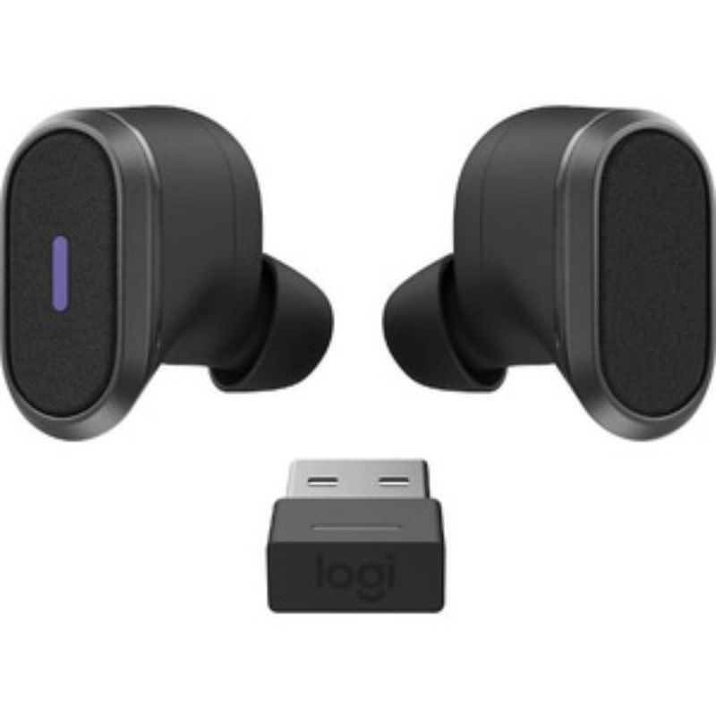 Logitech Zone True Wireless (Graphite) - Bluetooth earbuds built for business wi