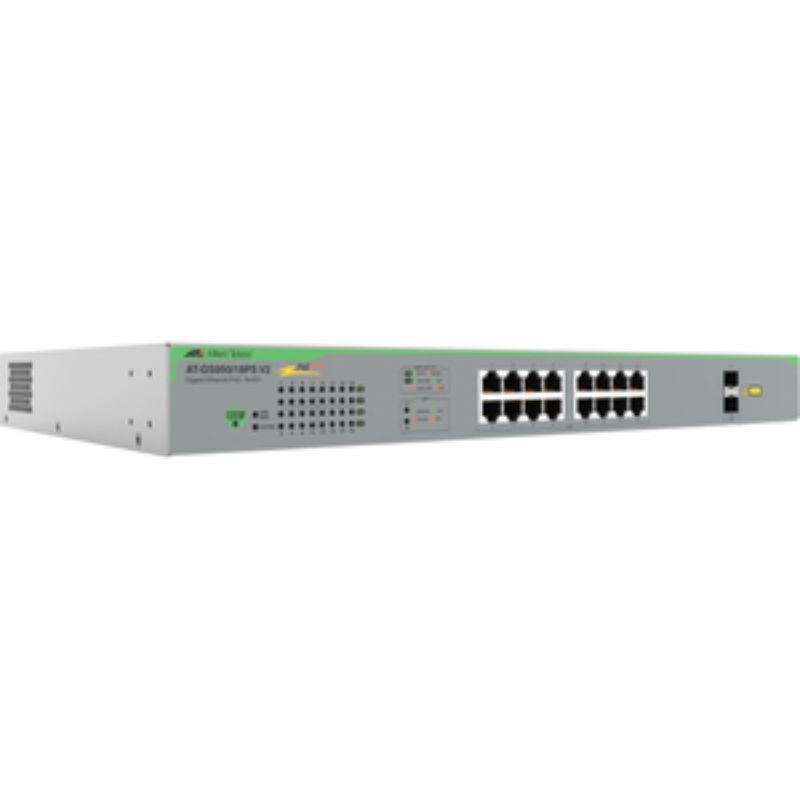Allied Telesis GS950/18PS V2 Ethernet Switch - 16 Ports - Manageable - Gigabit E