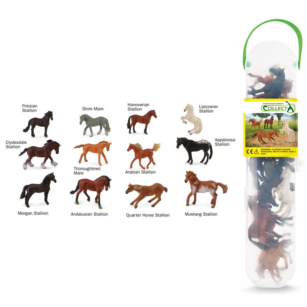 Tube of Mini Horses - CollectA