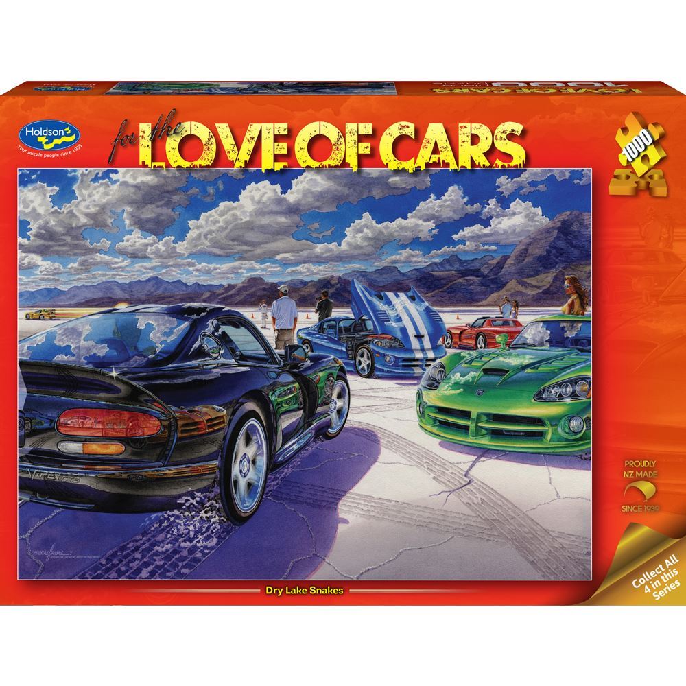Holdson Puzzle - For the Love of Cars, 1000pc (Dry Lake Snakes)