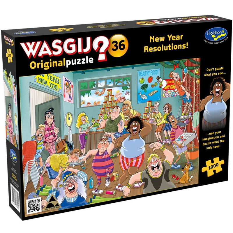 Holdson Puzzle - Wasgij Original 36, 1000pc (New Year Resolutions!)