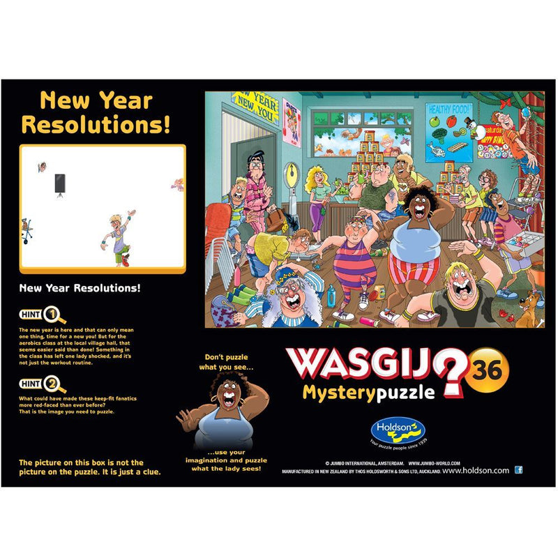 Holdson Puzzle - Wasgij Original 36, 1000pc (New Year Resolutions!)