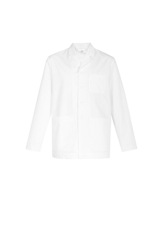 Mens Hope Cropped Lab Coat - White (Small)