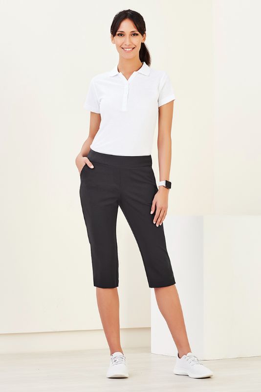 Womens Jane 3/4 Length Stretch Pant - Black (Size 26)