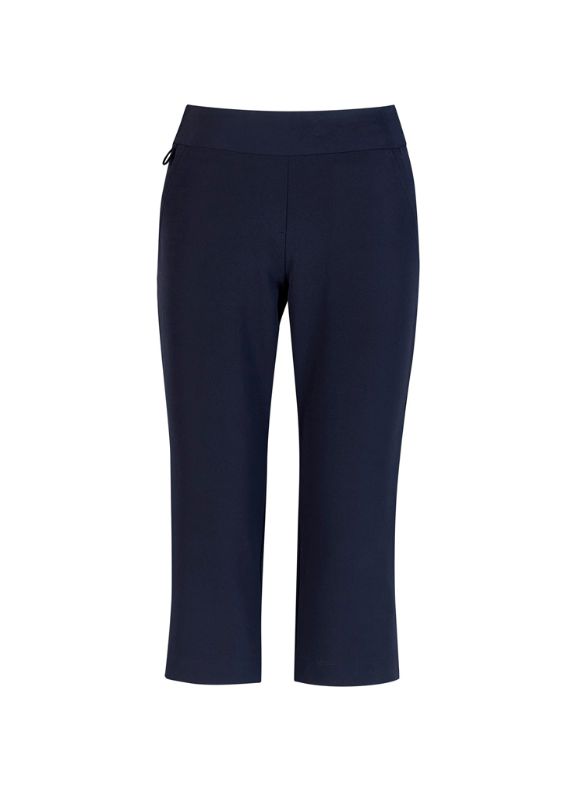 Womens Jane 3/4 Length Stretch Pant - Navy (Size 10)