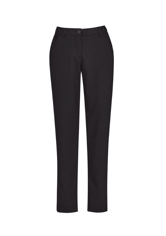 Womens Comfort Waist Slim Leg Pant - Charcoal (Size 4)
