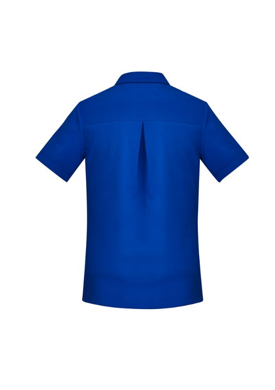 Womens Florence Plain S/S Shirt - Electric Blue (Size 4)