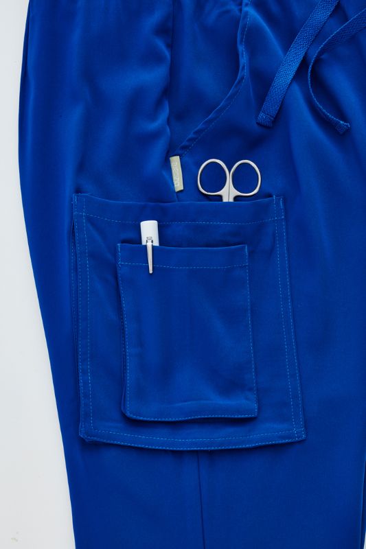 Mens Avery Straight Leg Scrub Pant - Electric Blue (Large)