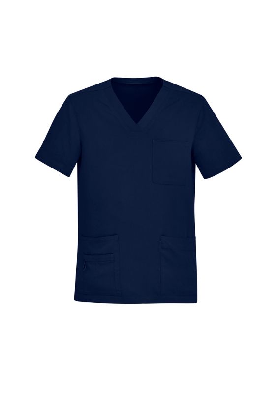 Mens Avery V-Neck Scrub Top - Midnight Navy (XL)