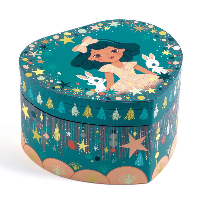 Enchanting musical box with a joyful design, perfect for celebrations and creating cherished memories.