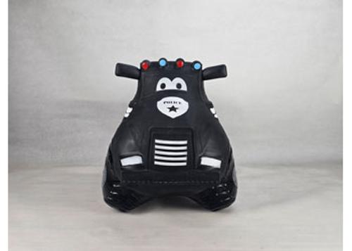 Inflatable Police Truck Bouncer Black Happy Hopperz