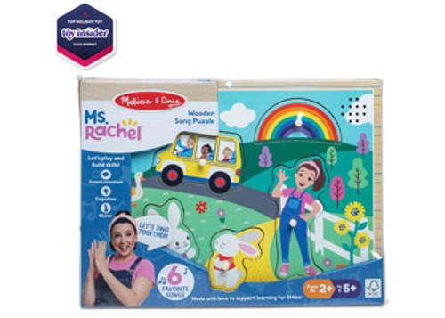 Ms. Rachel Wooden Song Sound Puzzle Melissa & Doug 6 Piece