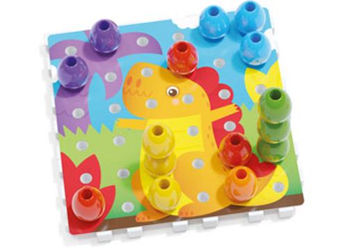 Jumbo Peggy Peg Board Set 45 Piece Quercetti