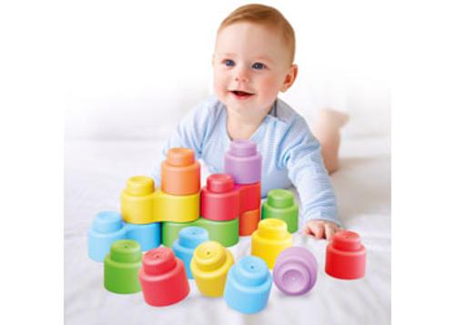 Momy Soft Happy Sound Blocks 18 Piece Quercetti