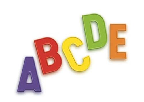 Magnetic Ridged Uppercase Letters 48 Piece Set Quercetti
