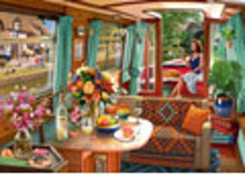 View from My Window No 1 Canal Boat Jigsaw Puzzle 1000 Piece Ravensburger