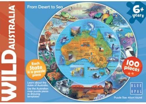 Blue Opal - Wild Aust From Desert to Sea 100 Pieces