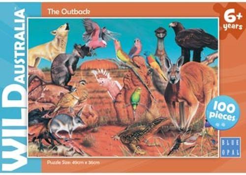 Blue Opal - Wild Aust The Outback 100 Pieces