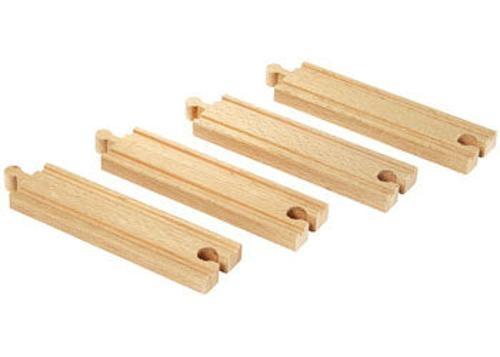 BRIO - Medium Straight Tracks 4 Pieces