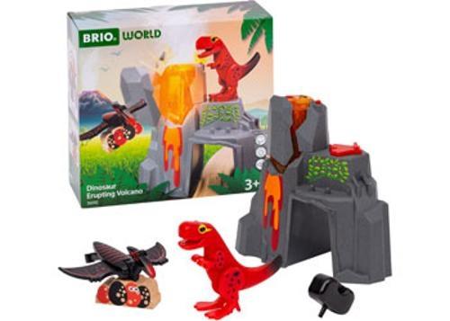 BRIO - Dinosaur Erupting Volcano 5 Pieces