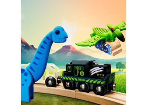 BRIO - Dinosaur Battery Train 5 Pieces