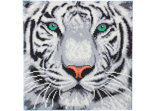 Crystal Art - White Tiger 30x30cm Kit