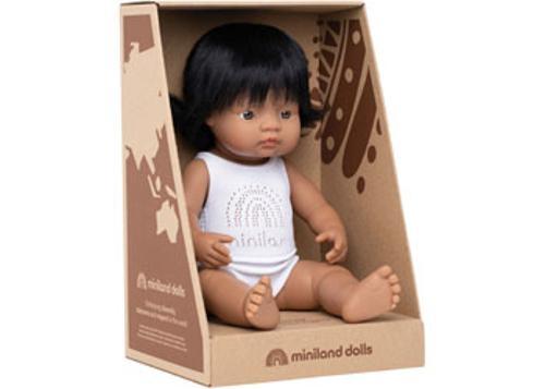 Miniland - Baby Doll - Hispanic Girl 38cm
