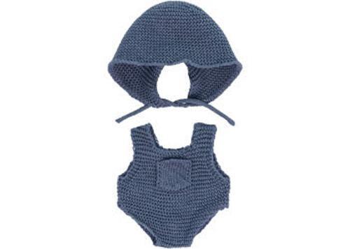 Miniland - Knitted Doll Outfit 21cm - Rompers & Hood