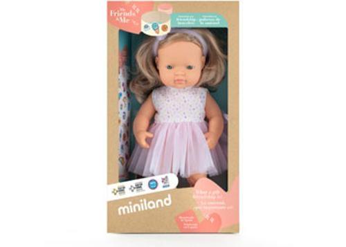 Miniland - My Friends & Me Baby Doll Blonde Girl 38Cm