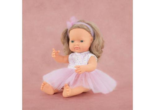 Miniland - My Friends & Me Baby Doll Blonde Girl 38Cm