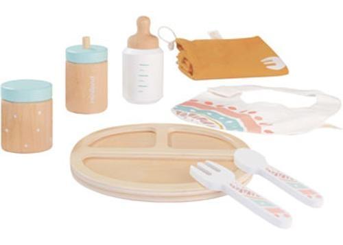 Miniland - Doll Wooden Feeding Set