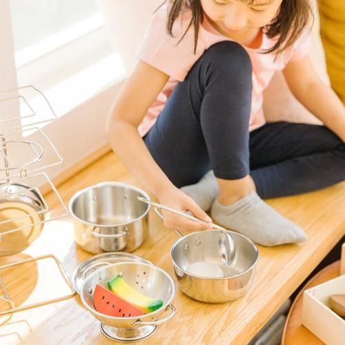Melissa & Doug - Stainless Steel Pots & Pans Set