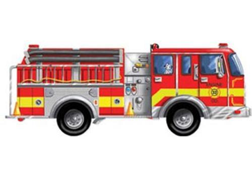 Melissa & Doug - Giant Fire Truck Floor Puzzle 24 Pieces