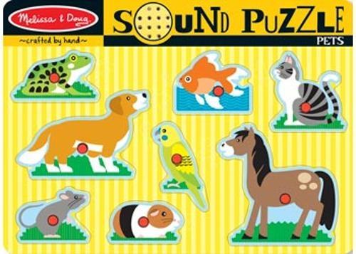Melissa & Doug - Pets Sound Puzzle 8 Pieces