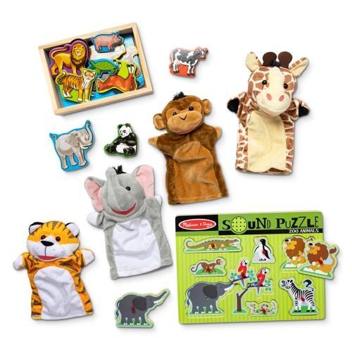 Melissa & Doug - Zoo Animals Sound Puzzle 8 Pieces