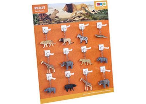 Mojo - Wildlife Keychains 36 Pieces