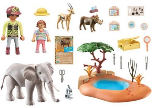 Playmobil - Elephant (with water shoot mechanism) at the water hole