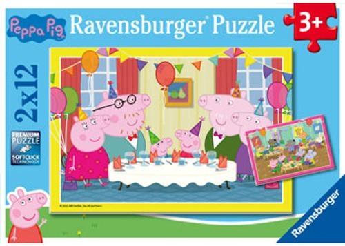 Ravensburger - Peppa Pig Puzzle 2x12 Pieces